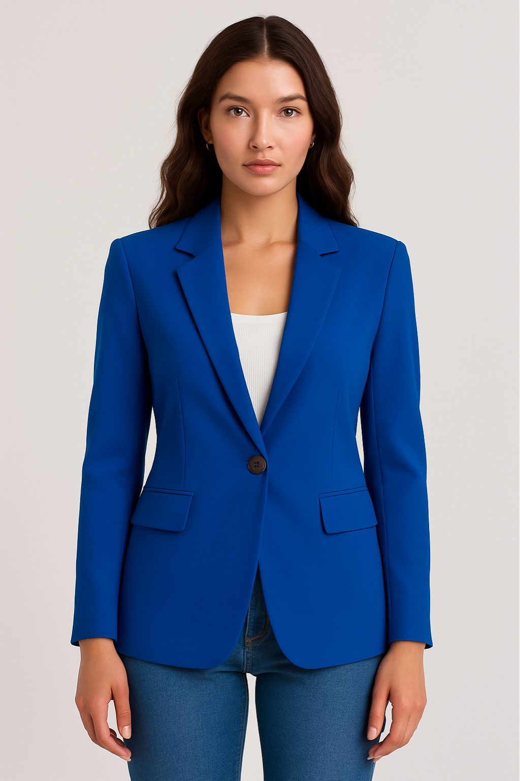 Ava | Elegant Tailored Womens Blazer in Royal Blue 0