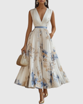 Chloe | Stylish Floral A-Line Womens Dress for Summer 0