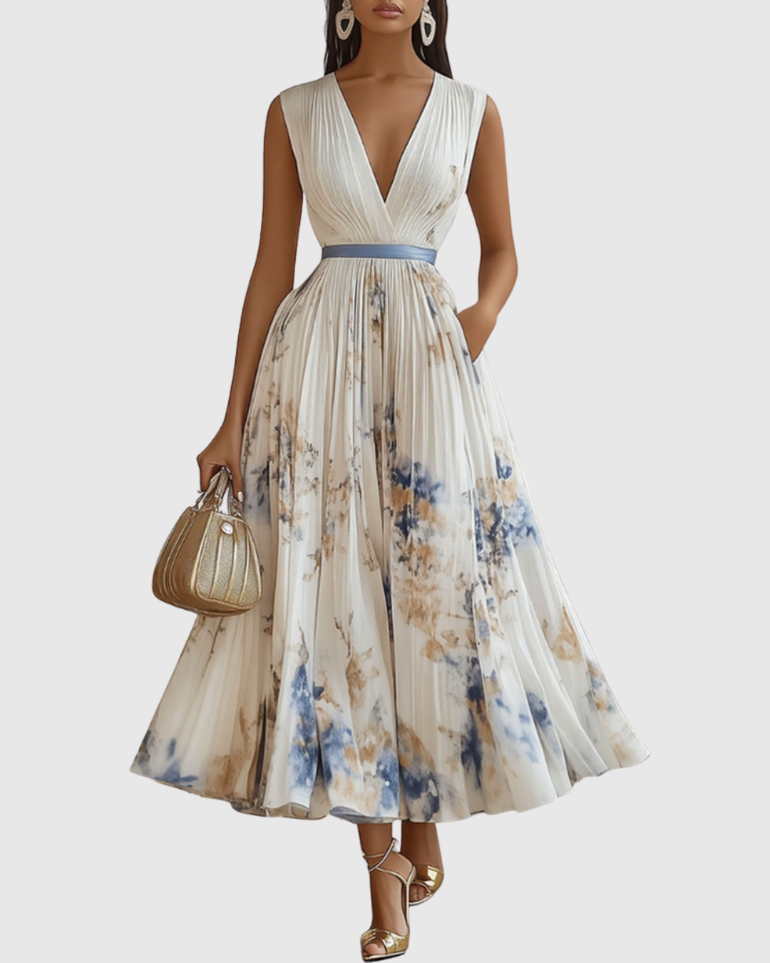 Chloe | Stylish Floral A-Line Womens Dress for Summer 0