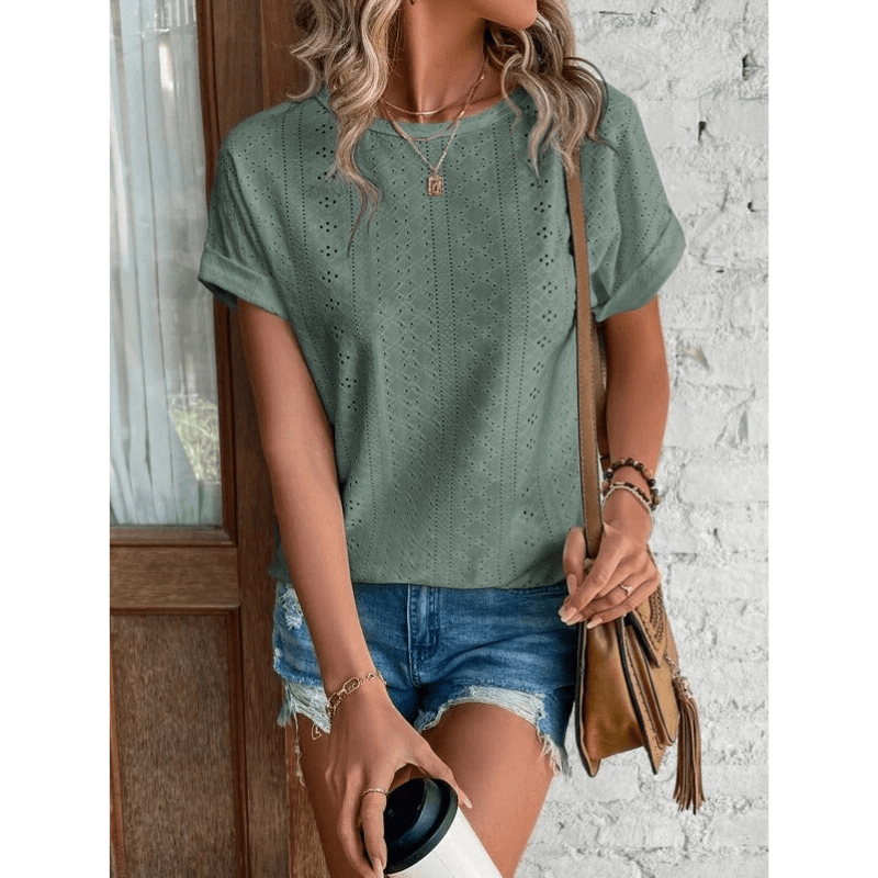 Ella | Casual Lightweight Embroidered Blouse for Women 0