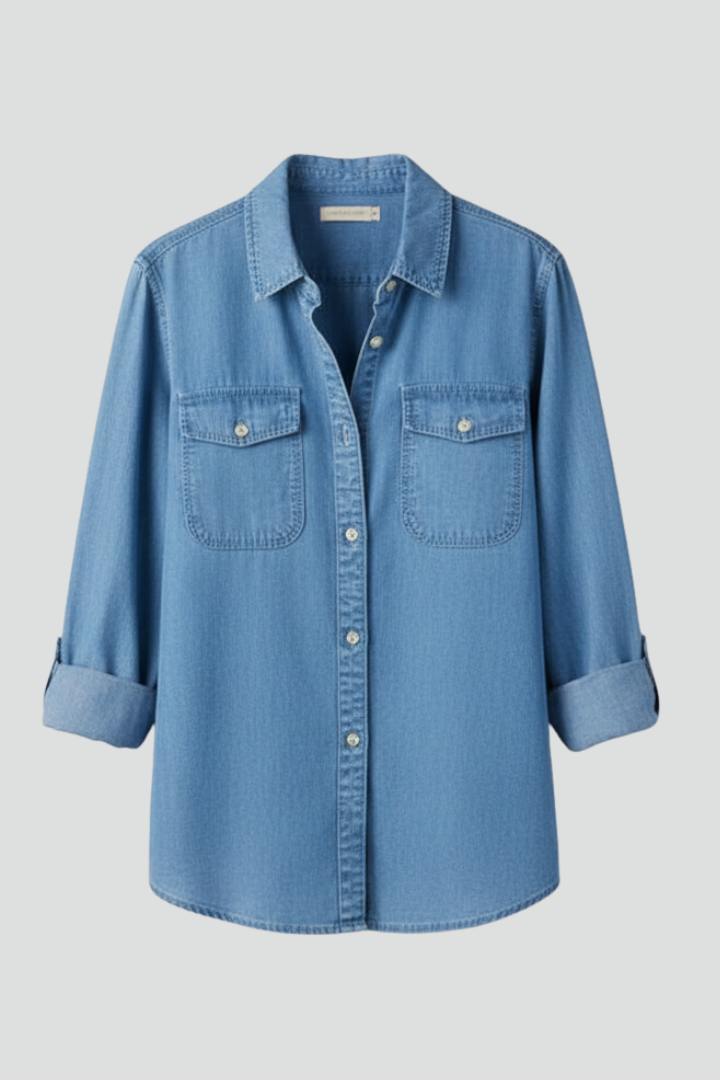 Ella | Casual Stylish Denim Shirt with Pockets 5