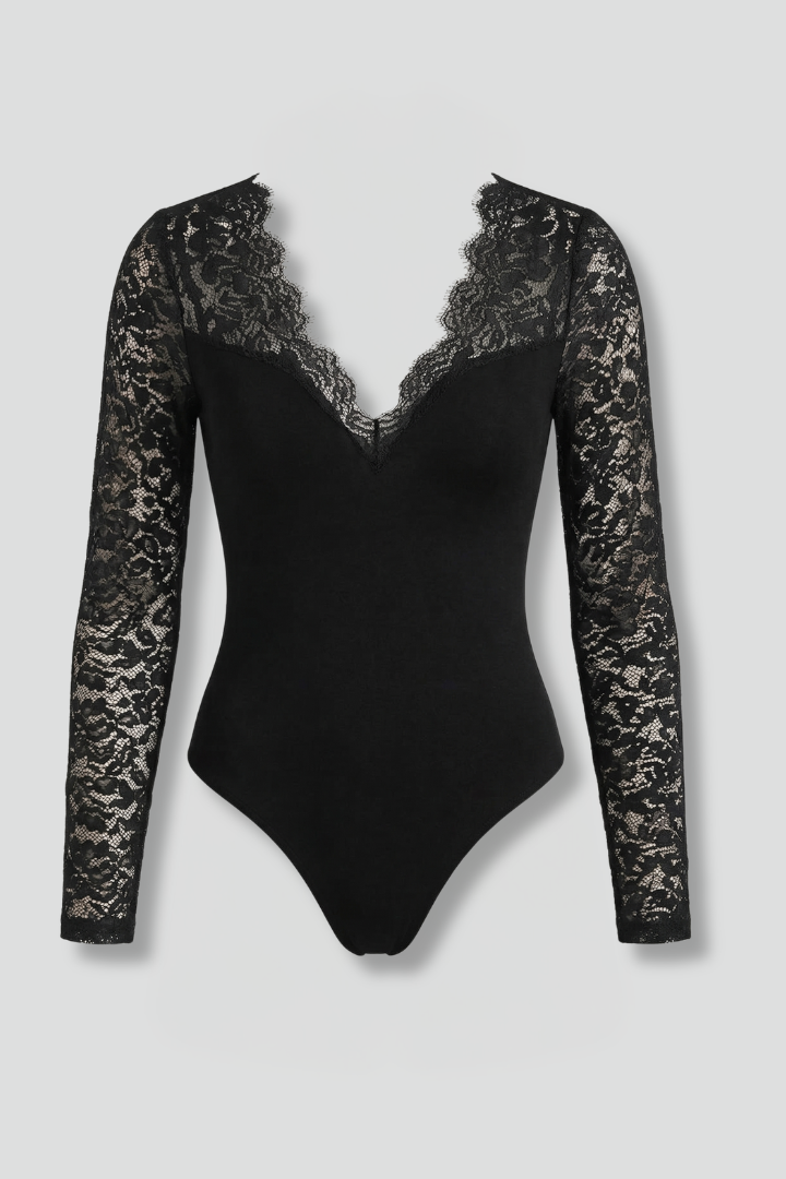 Ella | Chic Long Sleeve Women's Blouse with Lace Details 3