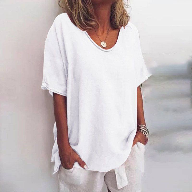 Ella | Chic Loose Fitted Womens Blouse for Summer Tops 2