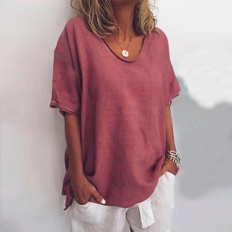 Ella | Chic Loose Fitted Womens Blouse for Summer Tops 3