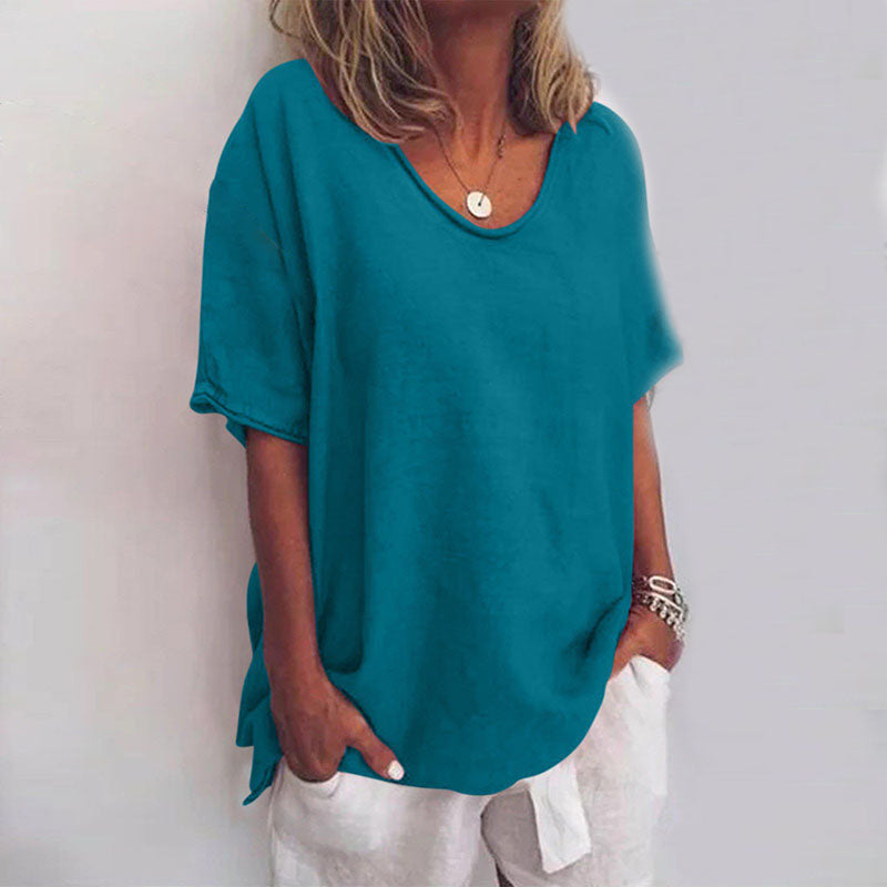 Ella | Chic Loose Fitted Womens Blouse for Summer Tops 4