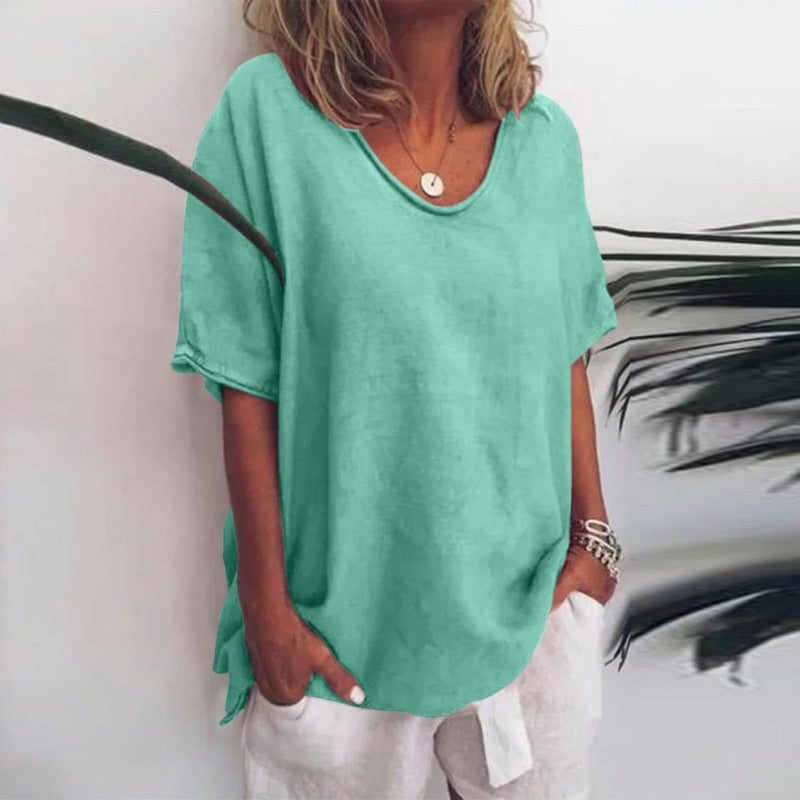 Ella | Chic Loose Fitted Womens Blouse for Summer Tops 5