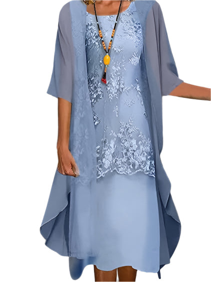 Ella | Flowing Elegant Midi Dress for Summer Weddings 0
