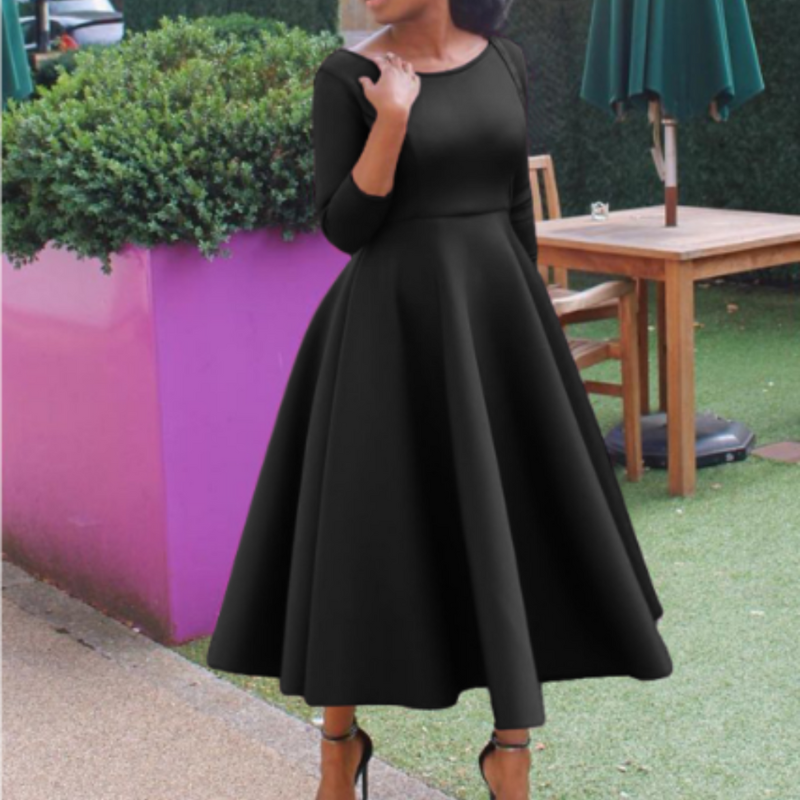 Ella | Timeless Elegant A-Line Midi Dress for Weddings 5