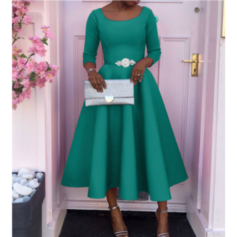 Ella | Timeless Elegant A-Line Midi Dress for Weddings 6