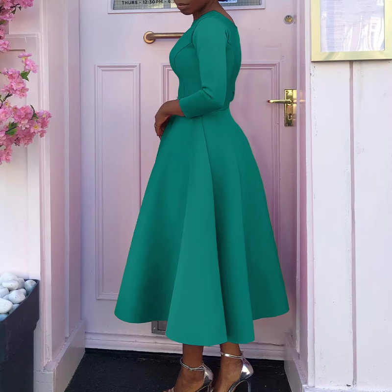Ella | Timeless Elegant A-Line Midi Dress for Weddings 7
