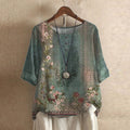 Ella | Vintage Floral Wispy Blouse 0