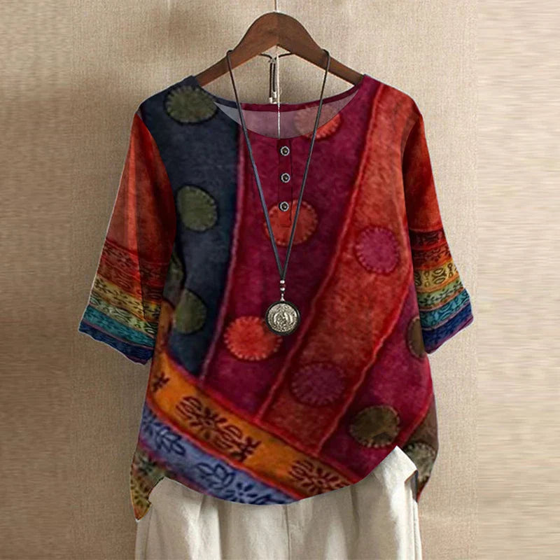 Ella | Vintage Floral Wispy Blouse 3