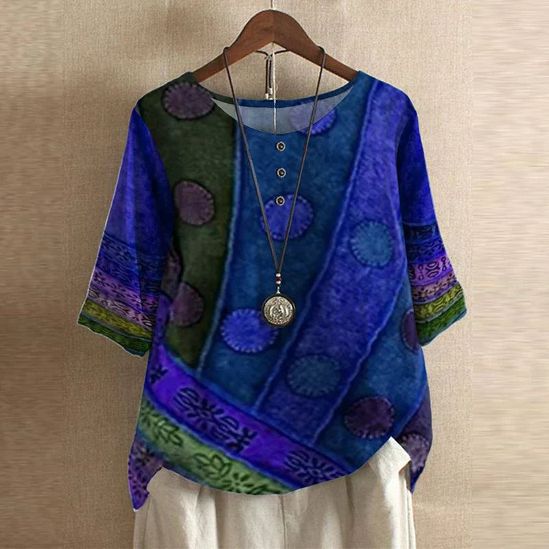 Ella | Vintage Floral Wispy Blouse 4