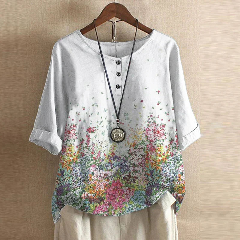 Ella | Vintage Floral Wispy Blouse 6
