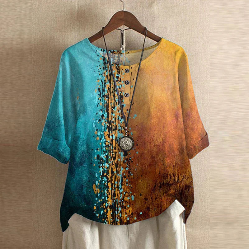 Ella | Vintage Floral Wispy Blouse 7