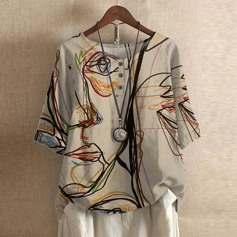 Ella | Vintage Floral Wispy Blouse 9