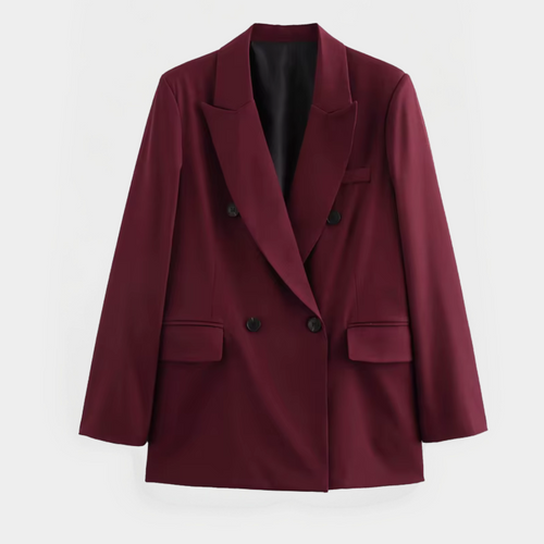 Emily | Chic Tailored Burgundy Womens Blazer 1