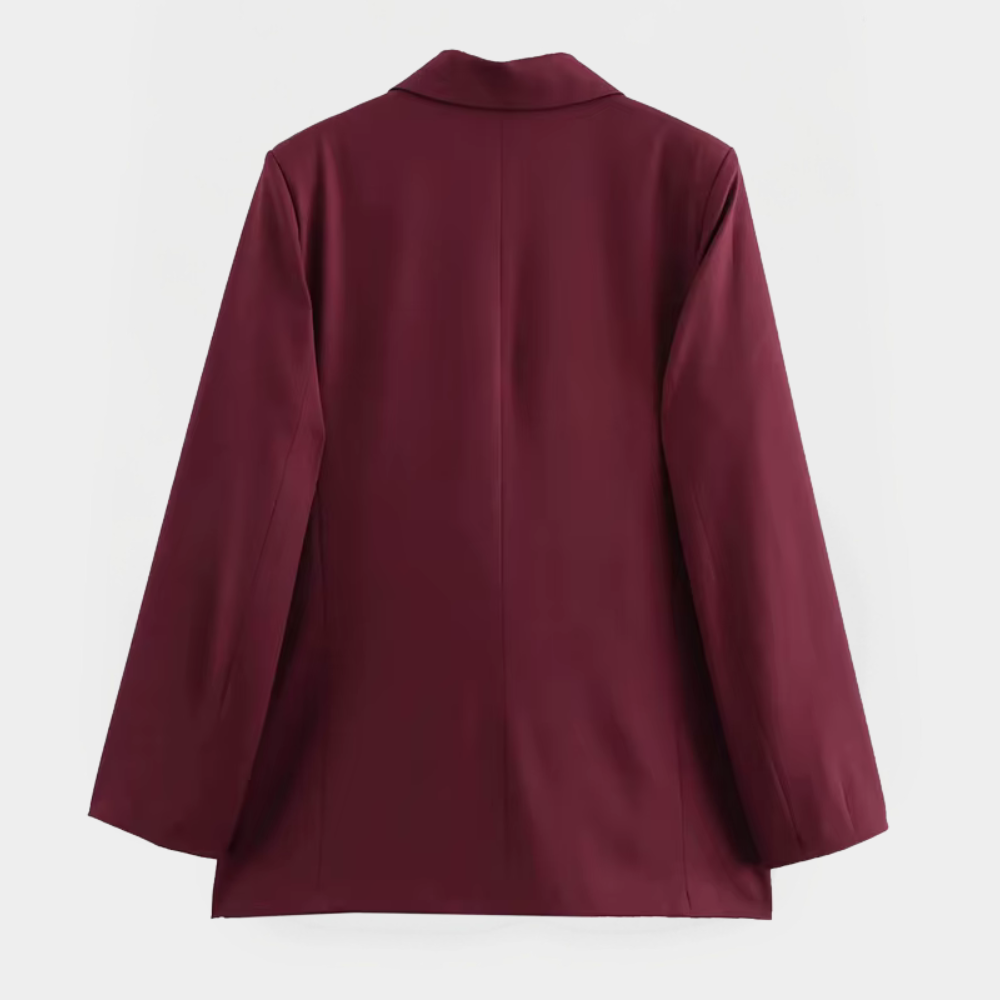 Emily | Chic Tailored Burgundy Womens Blazer 2