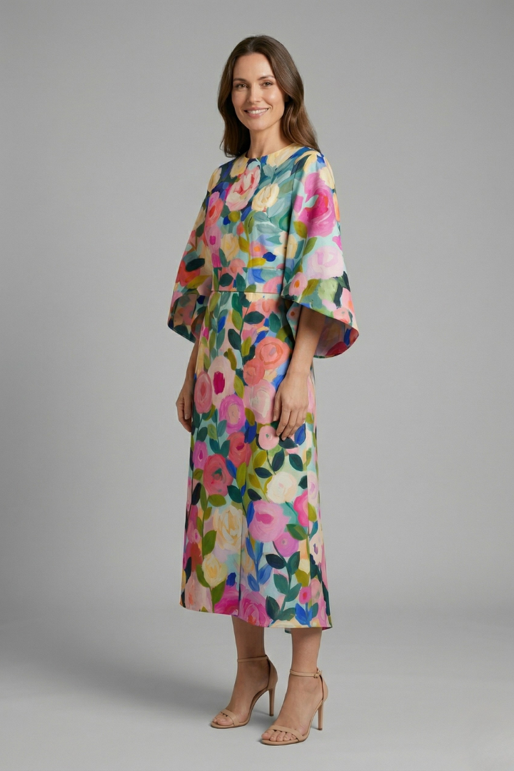 Emily | Colorful Relaxed Midi Dress 1