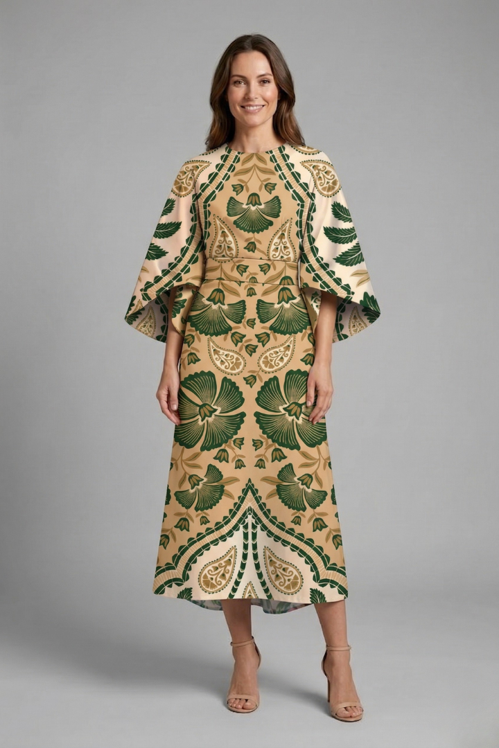 Emily | Colorful Relaxed Midi Dress 12