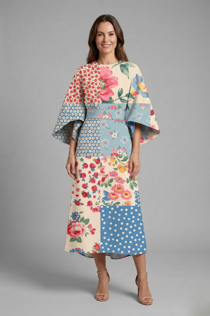 Emily | Colorful Relaxed Midi Dress 5
