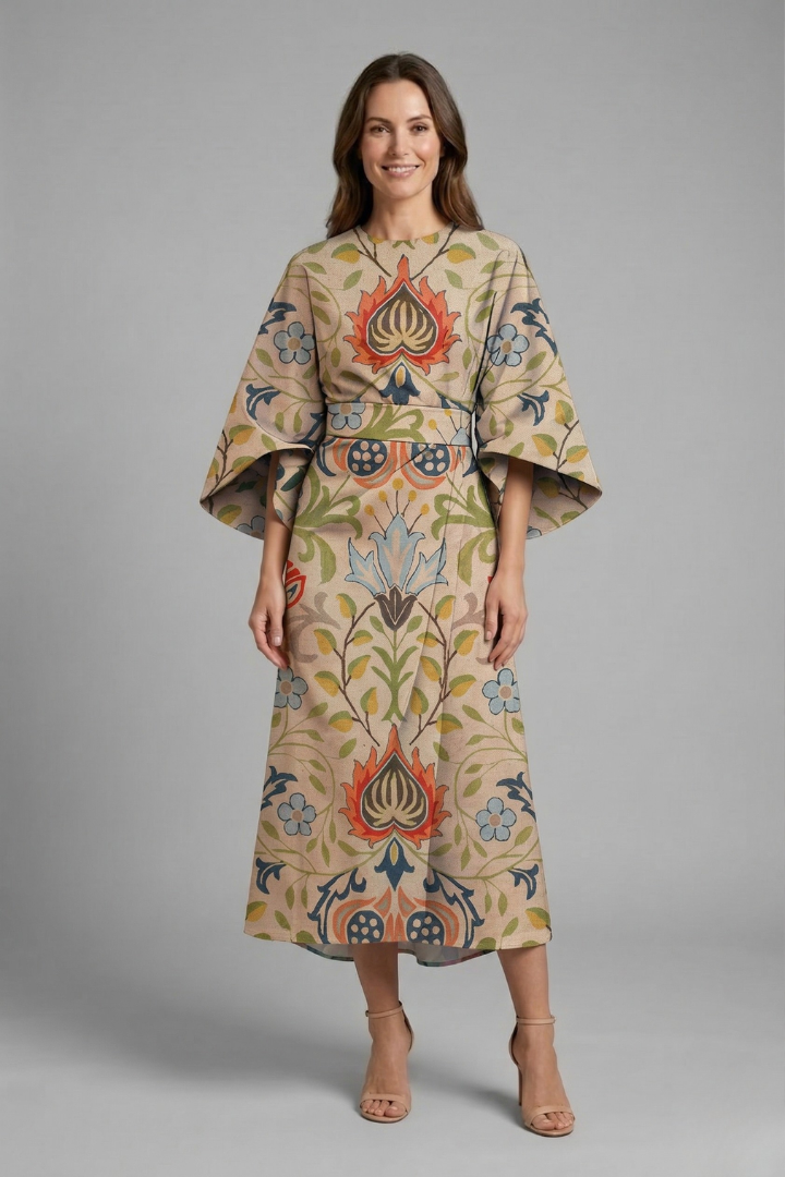 Emily | Colorful Relaxed Midi Dress 7