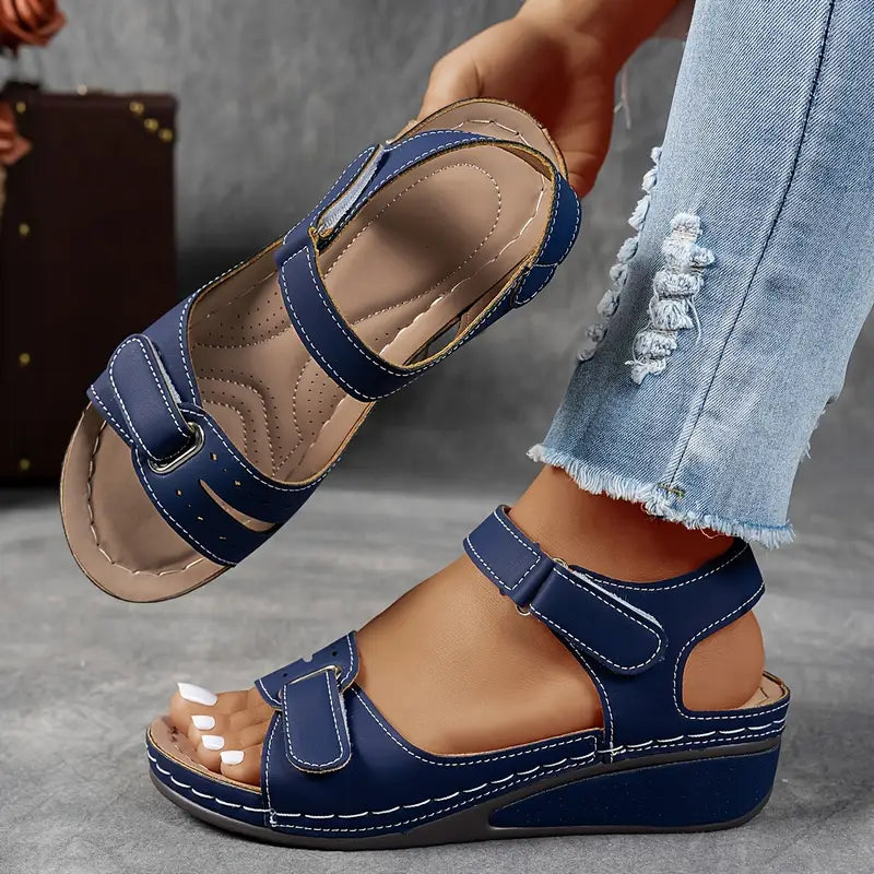 Emily | Comfortable Adjustable Wedge Sandals 3