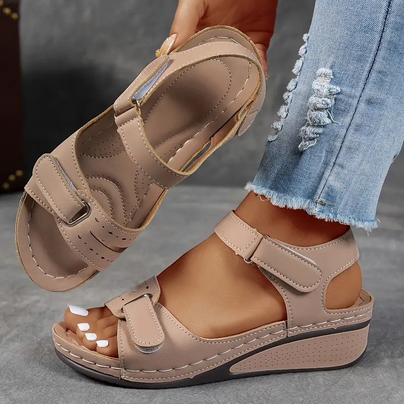 Emily | Comfortable Adjustable Wedge Sandals 5