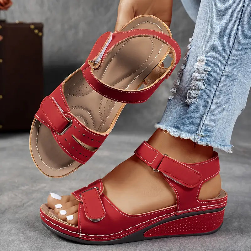 Emily | Comfortable Adjustable Wedge Sandals 7