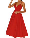 Emily | Sophisticated Strappy Midi Wedding Guest Dress 0