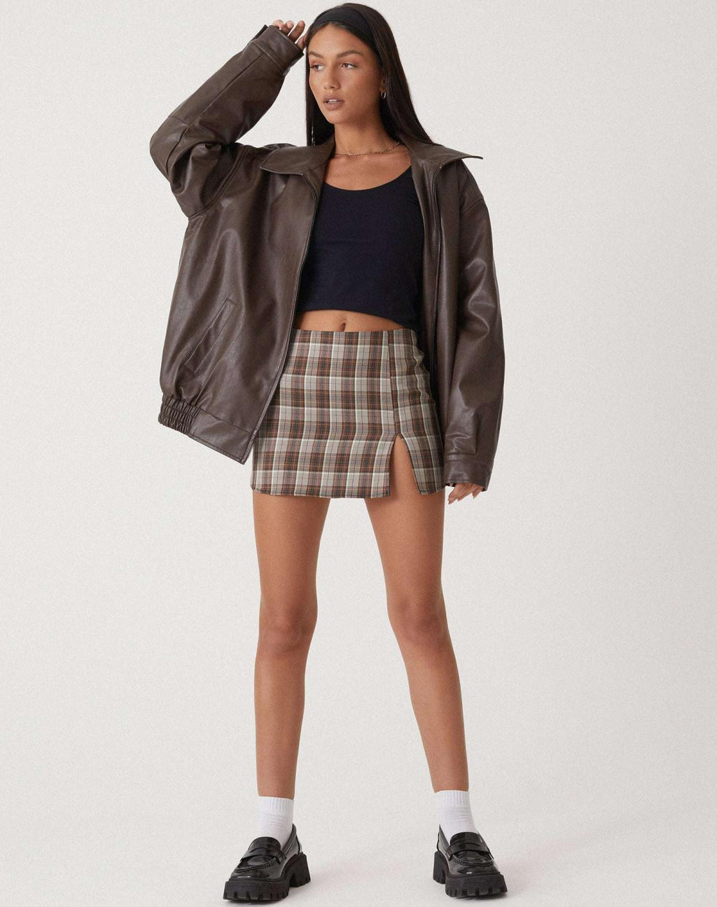 Hannah | Chic Oversized Leather Jacket for Women 1