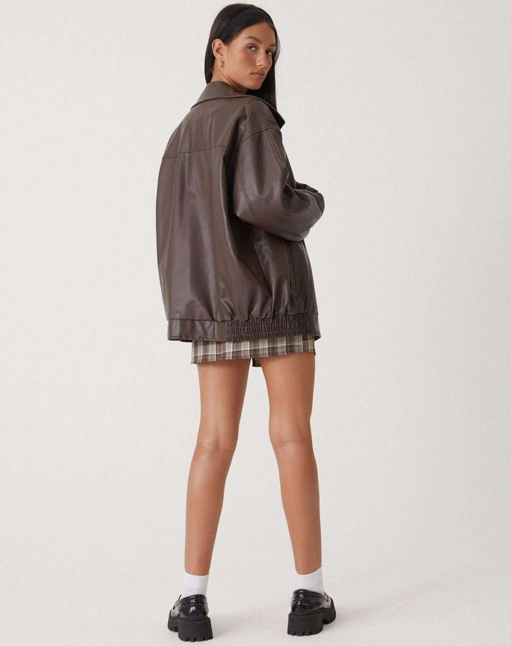 Hannah | Chic Oversized Leather Jacket for Women 3