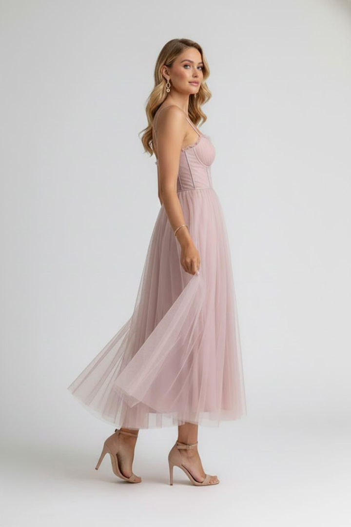 Madison | Elegant Layered Tulle Wedding Guest Dress 1