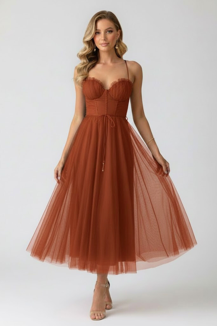 Madison | Elegant Layered Tulle Wedding Guest Dress 4
