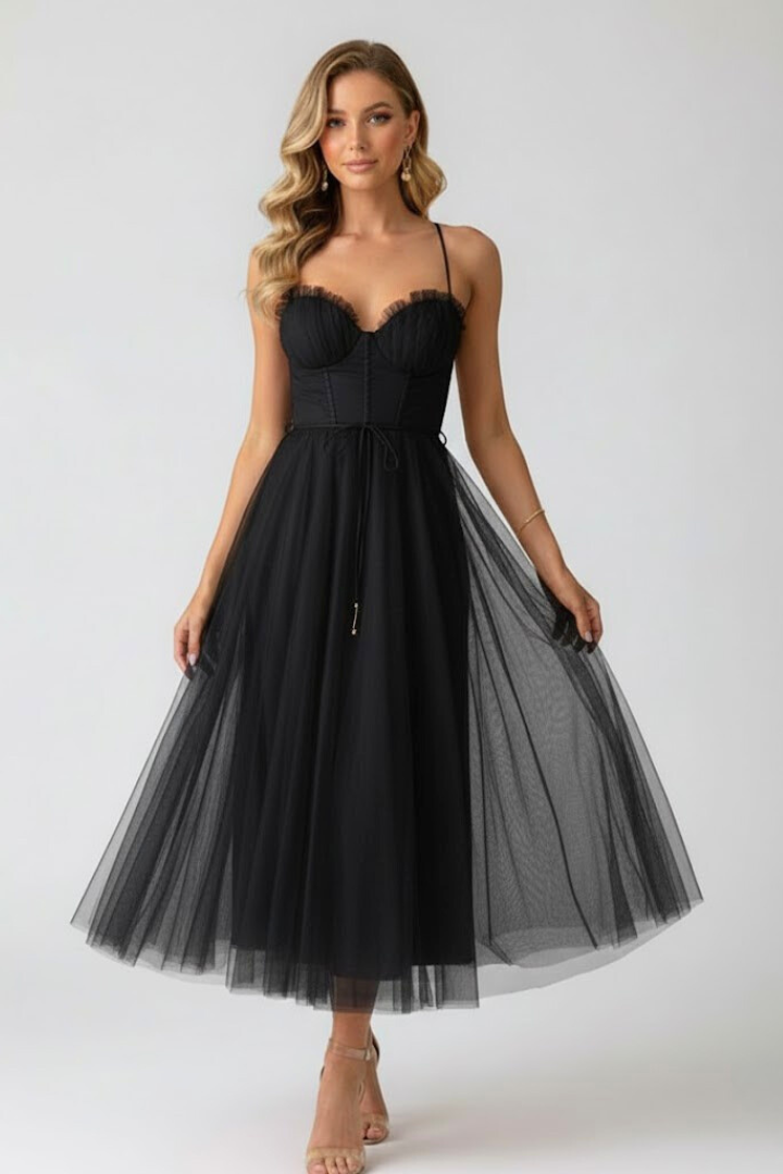 Madison | Elegant Layered Tulle Wedding Guest Dress 6