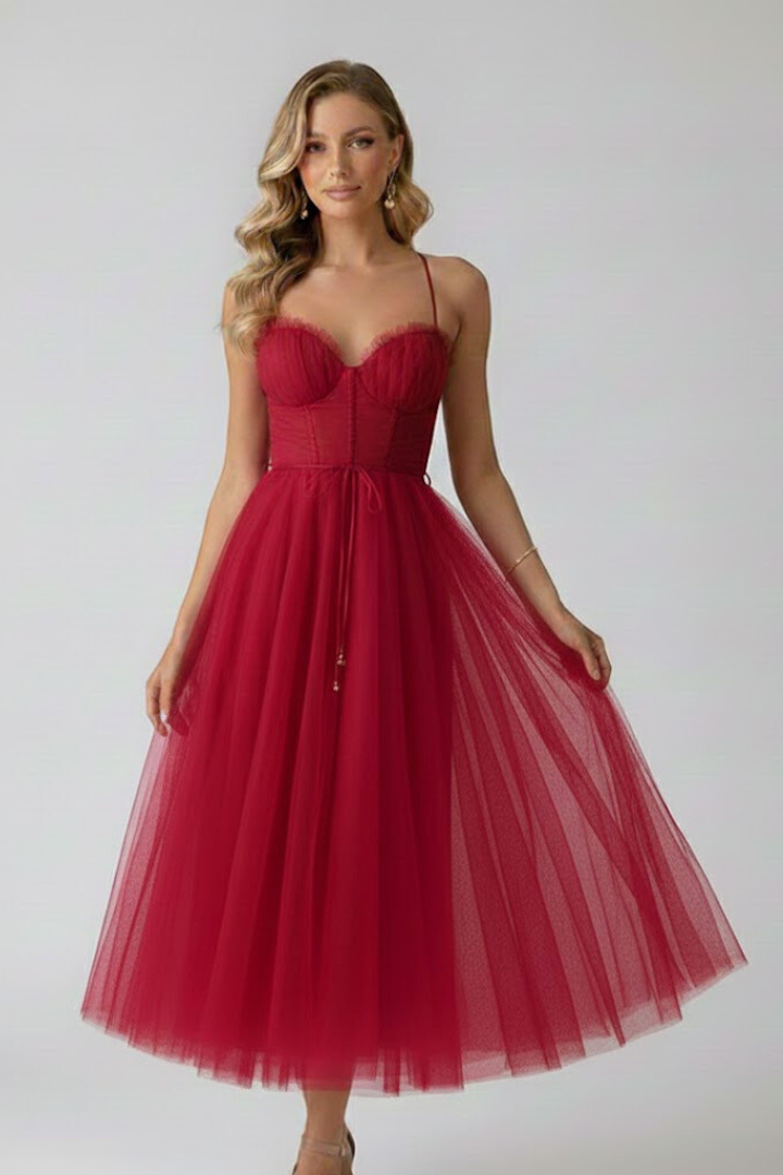 Madison | Elegant Layered Tulle Wedding Guest Dress 7