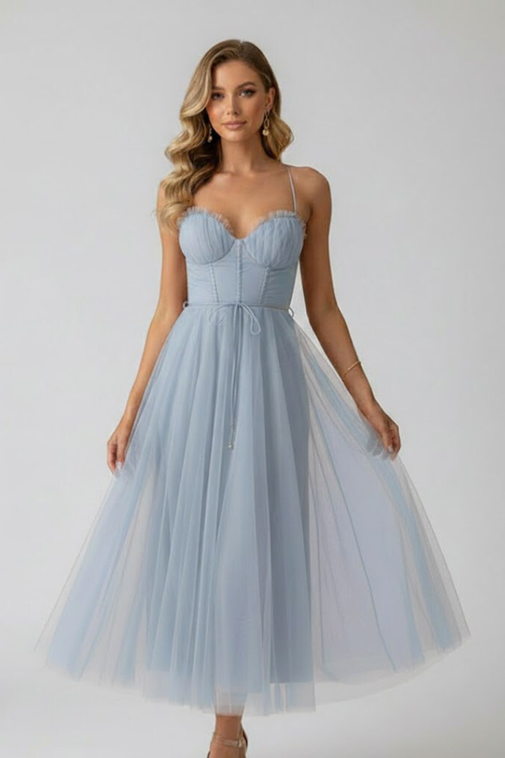 Madison | Elegant Layered Tulle Wedding Guest Dress 8