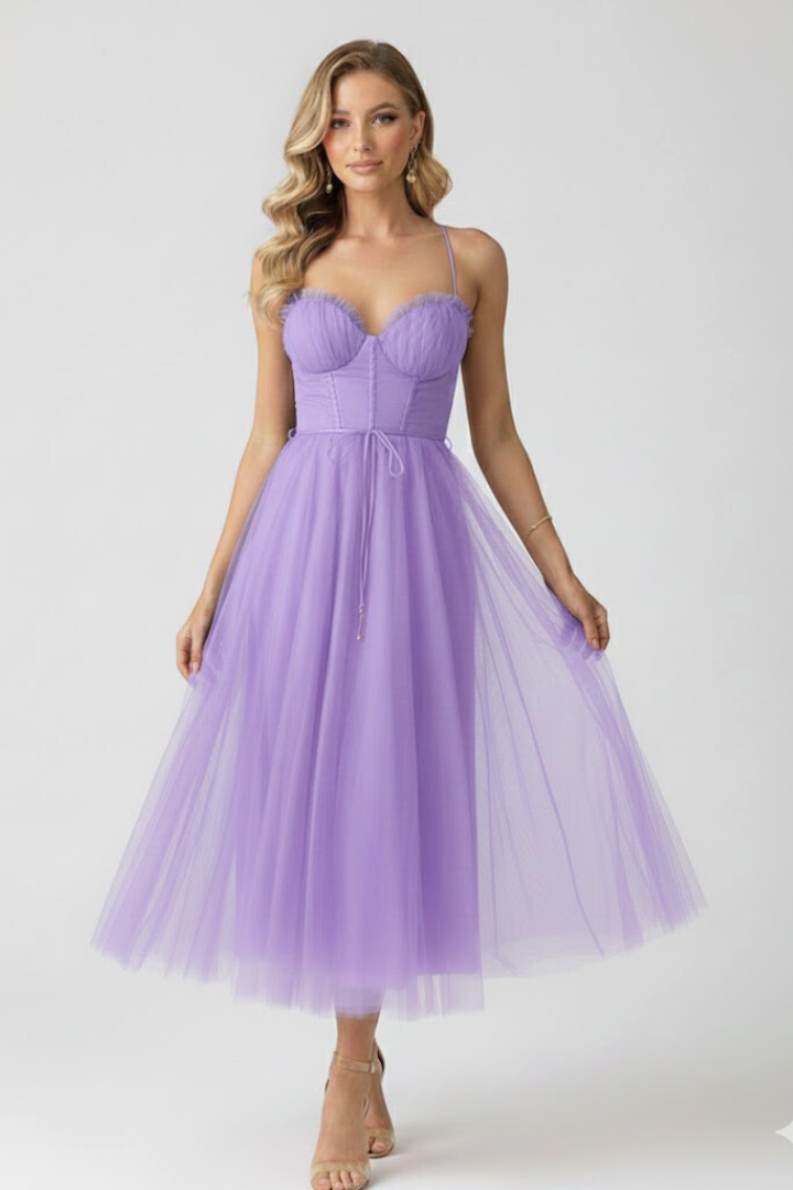 Madison | Elegant Layered Tulle Wedding Guest Dress 9