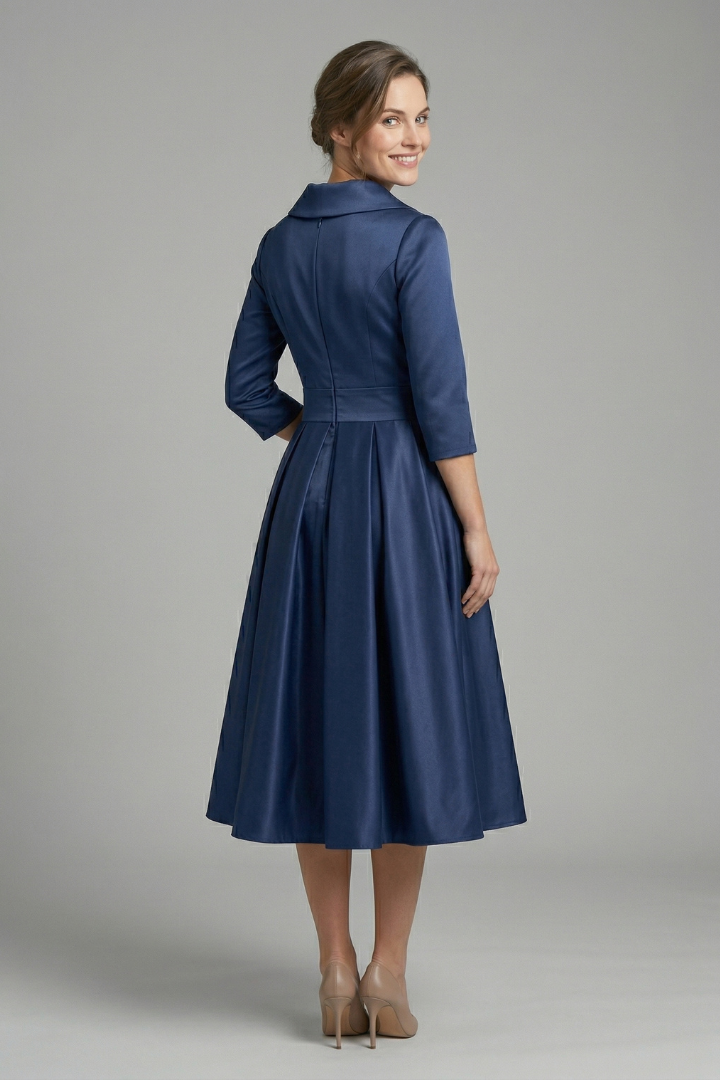 Madison | Elegant Pleated Midi Dress 2