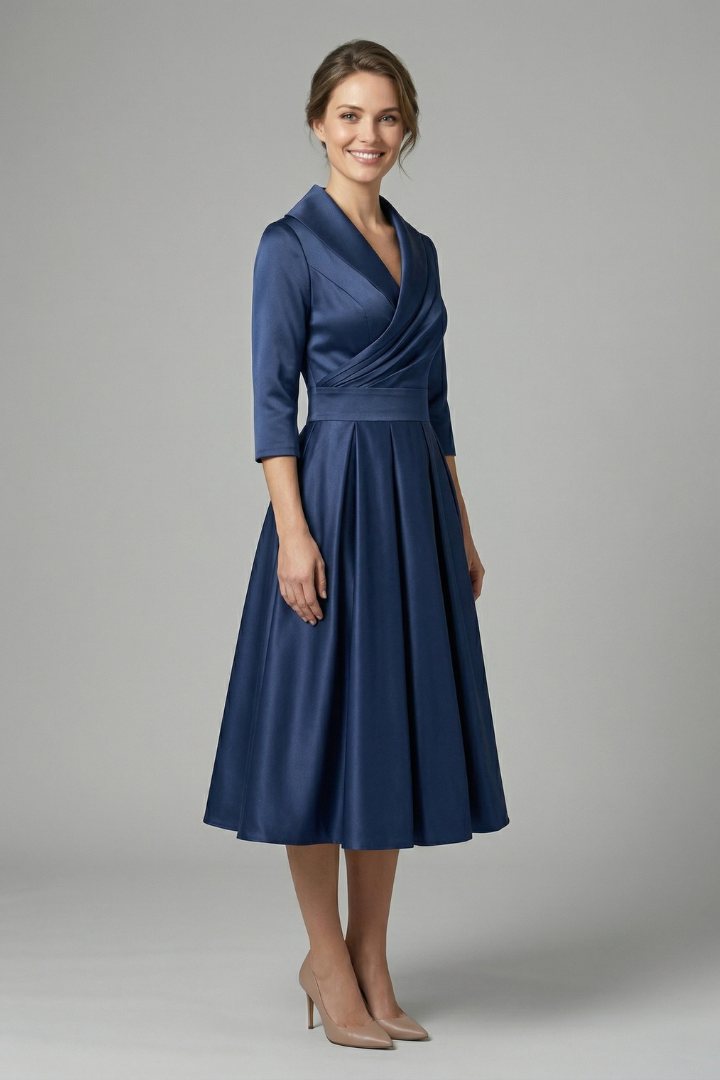 Madison | Elegant Pleated Midi Dress 3