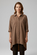 Madison | Stylish Woven Blouse with Collar 0