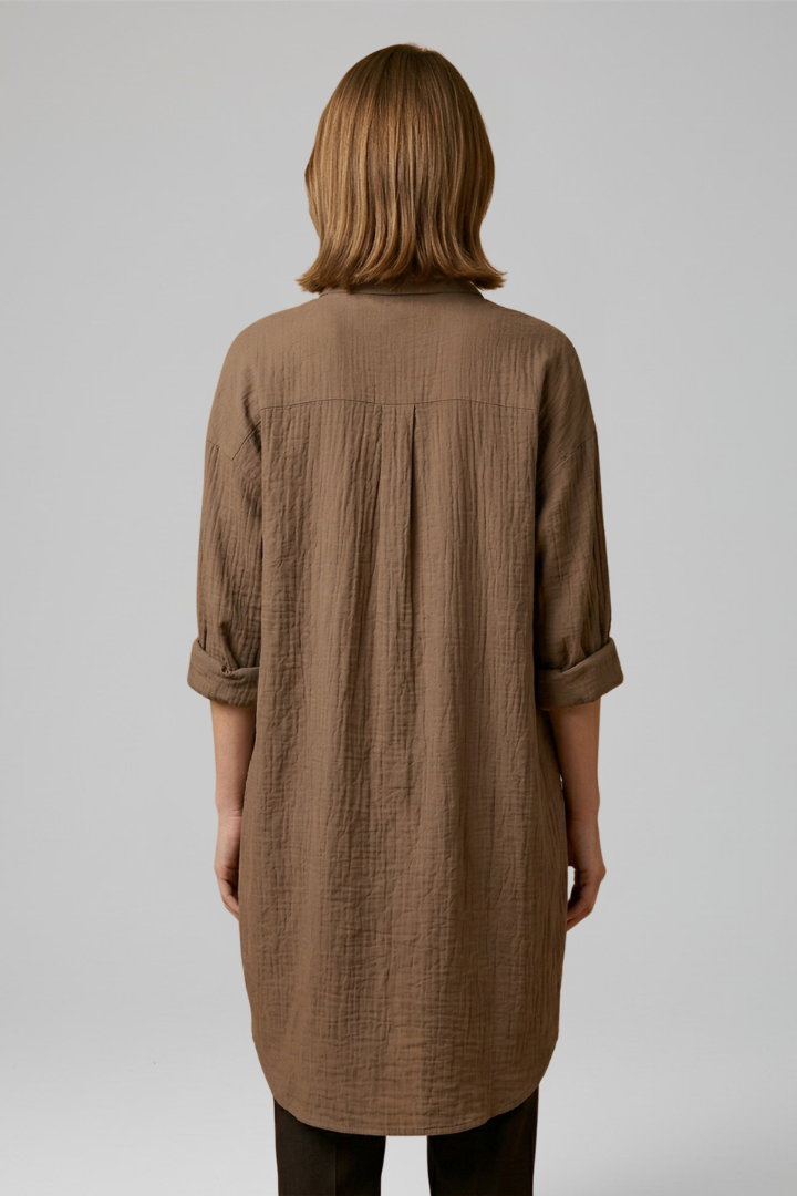 Madison | Stylish Woven Blouse with Collar 3