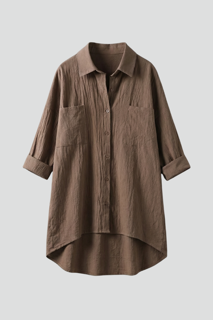 Madison | Stylish Woven Blouse with Collar 4