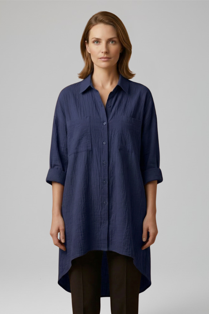 Madison | Stylish Woven Blouse with Collar 5