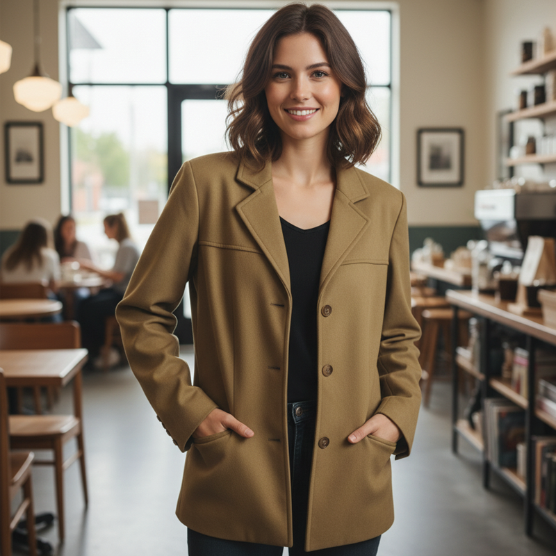 Mason | Elegant Vintage Suede Blazer for Autumn/Winter 8