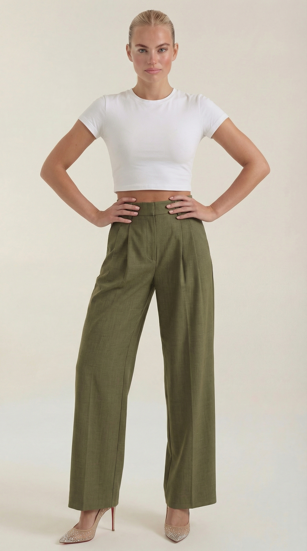 Mason | Stylish Pleated High-Rise Wide Leg Trousers 11