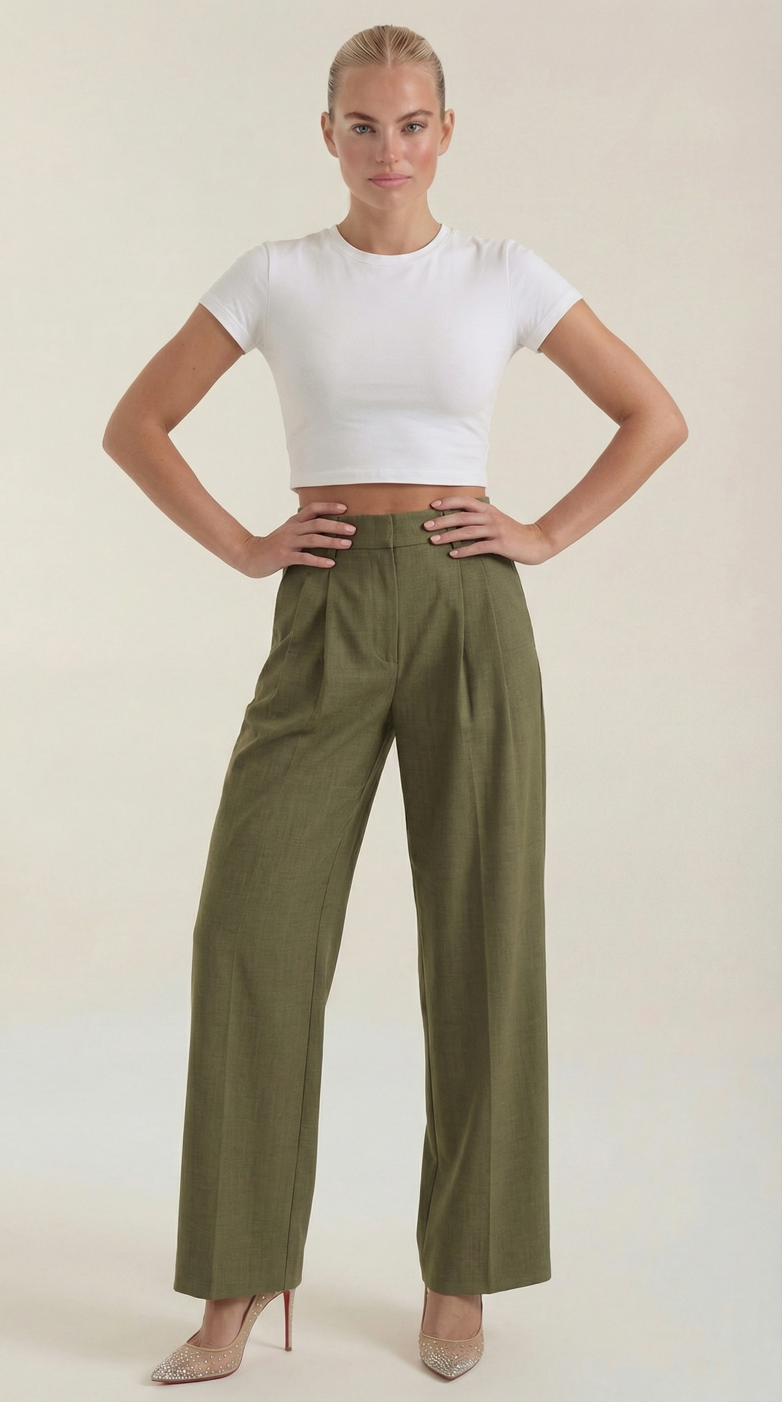 Mason | Stylish Pleated High-Rise Wide Leg Trousers 10