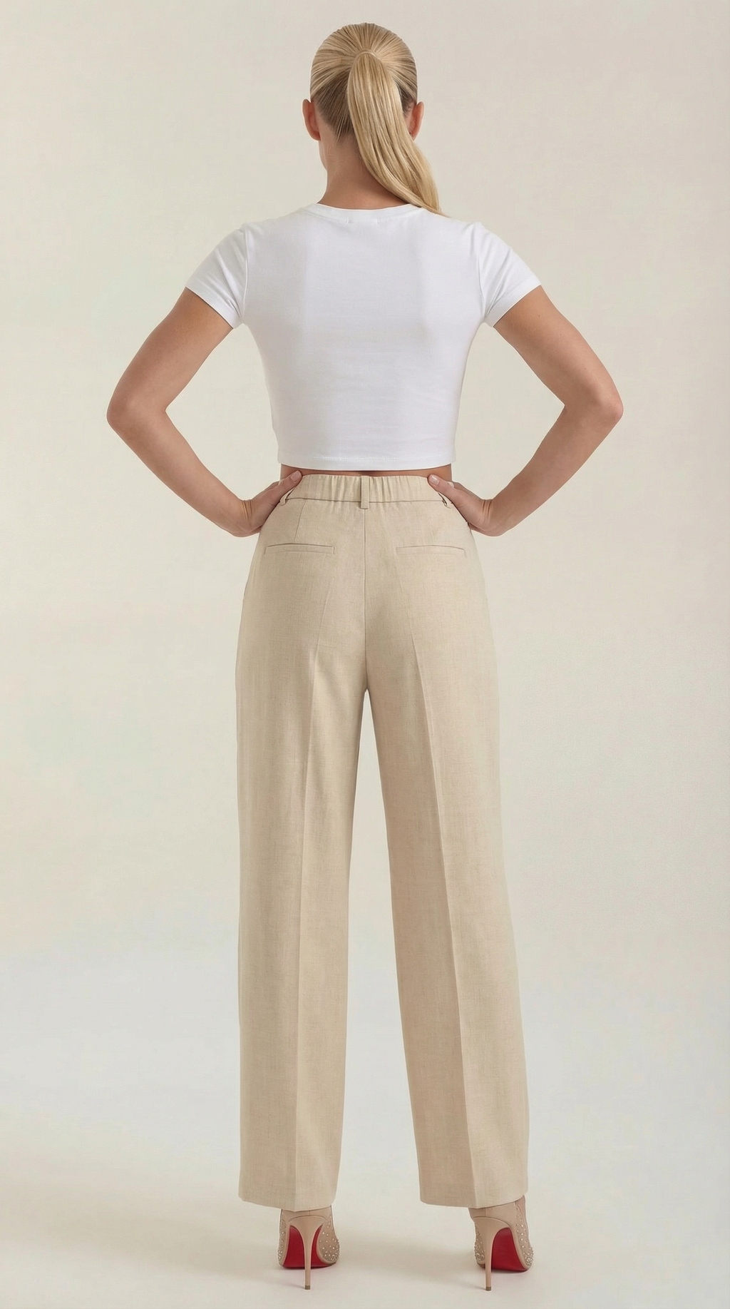 Mason | Stylish Pleated High-Rise Wide Leg Trousers 2