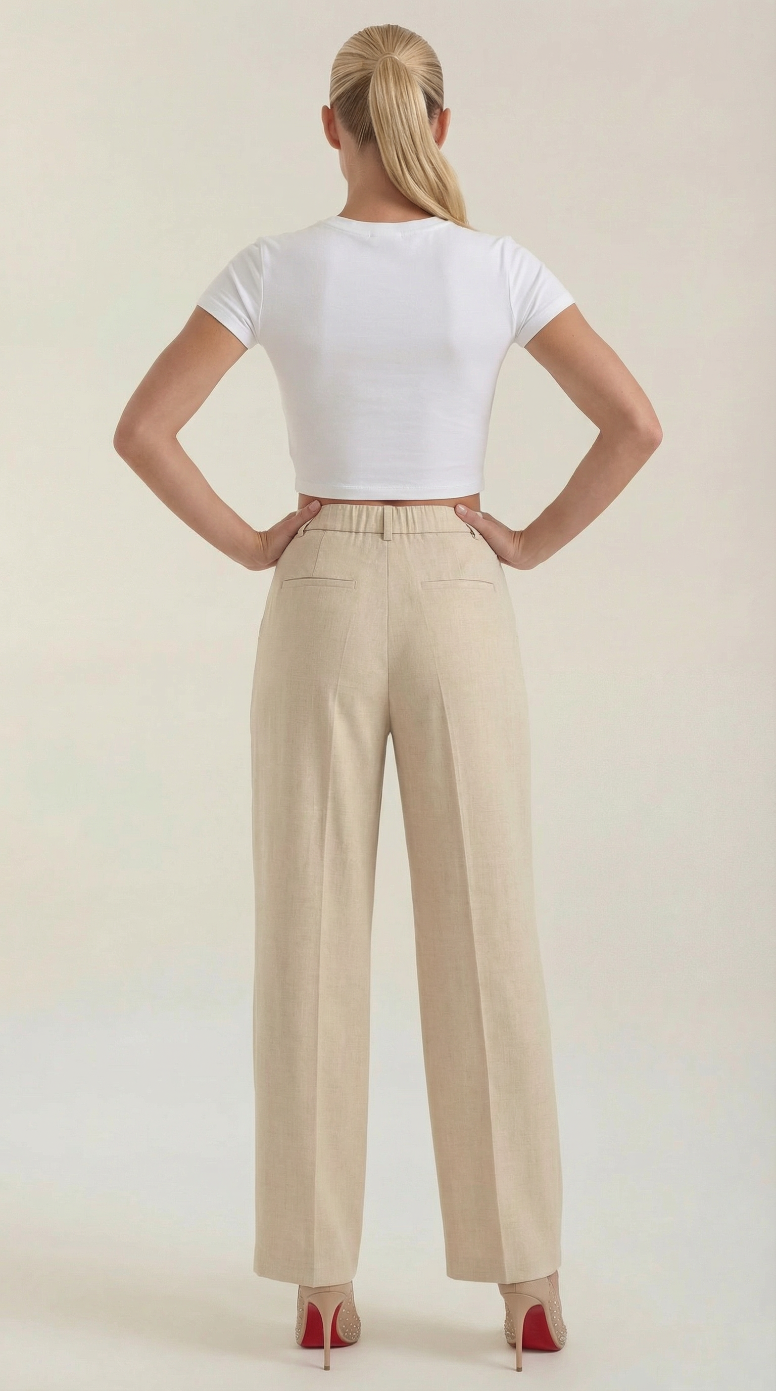 Mason | Stylish Pleated High-Rise Wide Leg Trousers 2