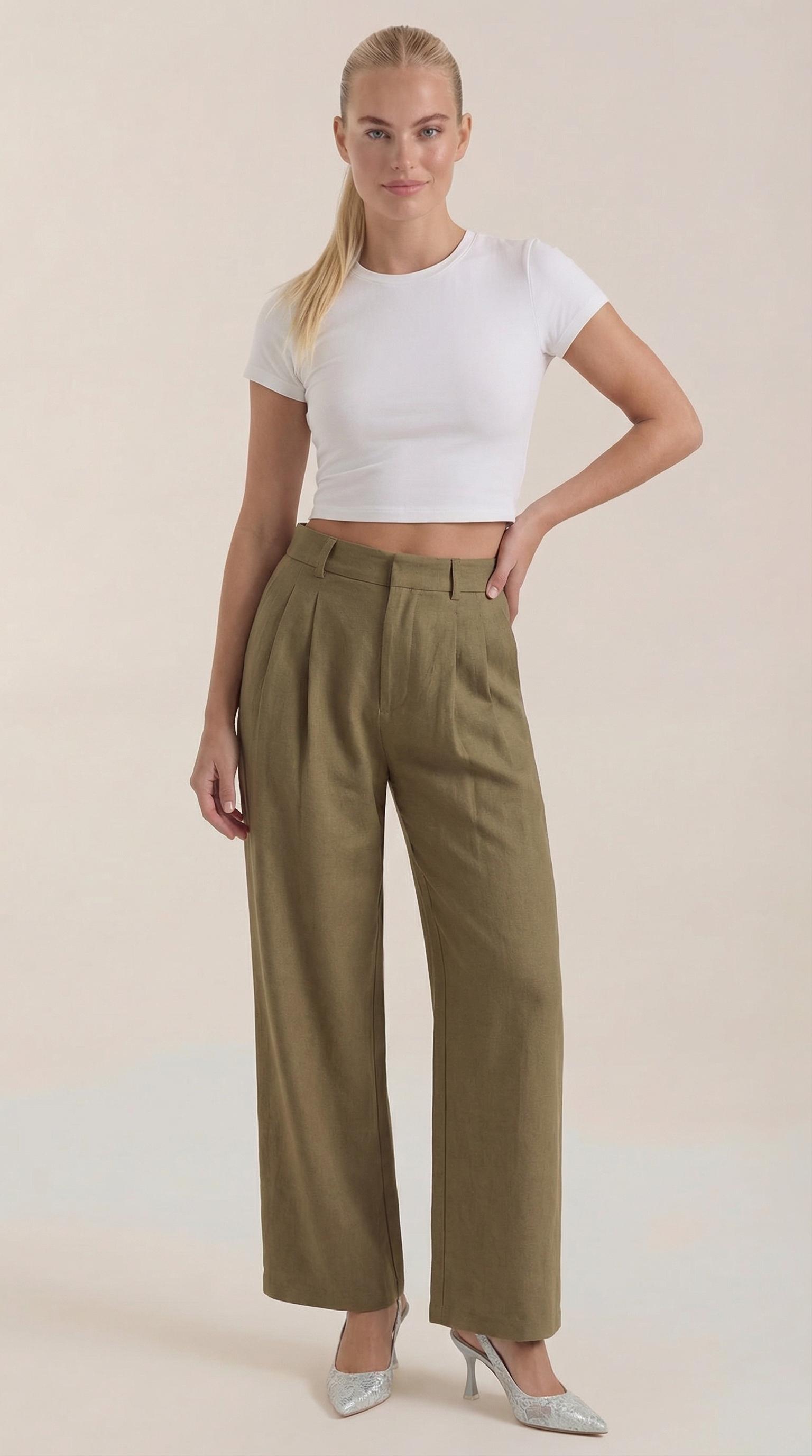 Mason | Stylish Pleated High-Rise Wide Leg Trousers 3